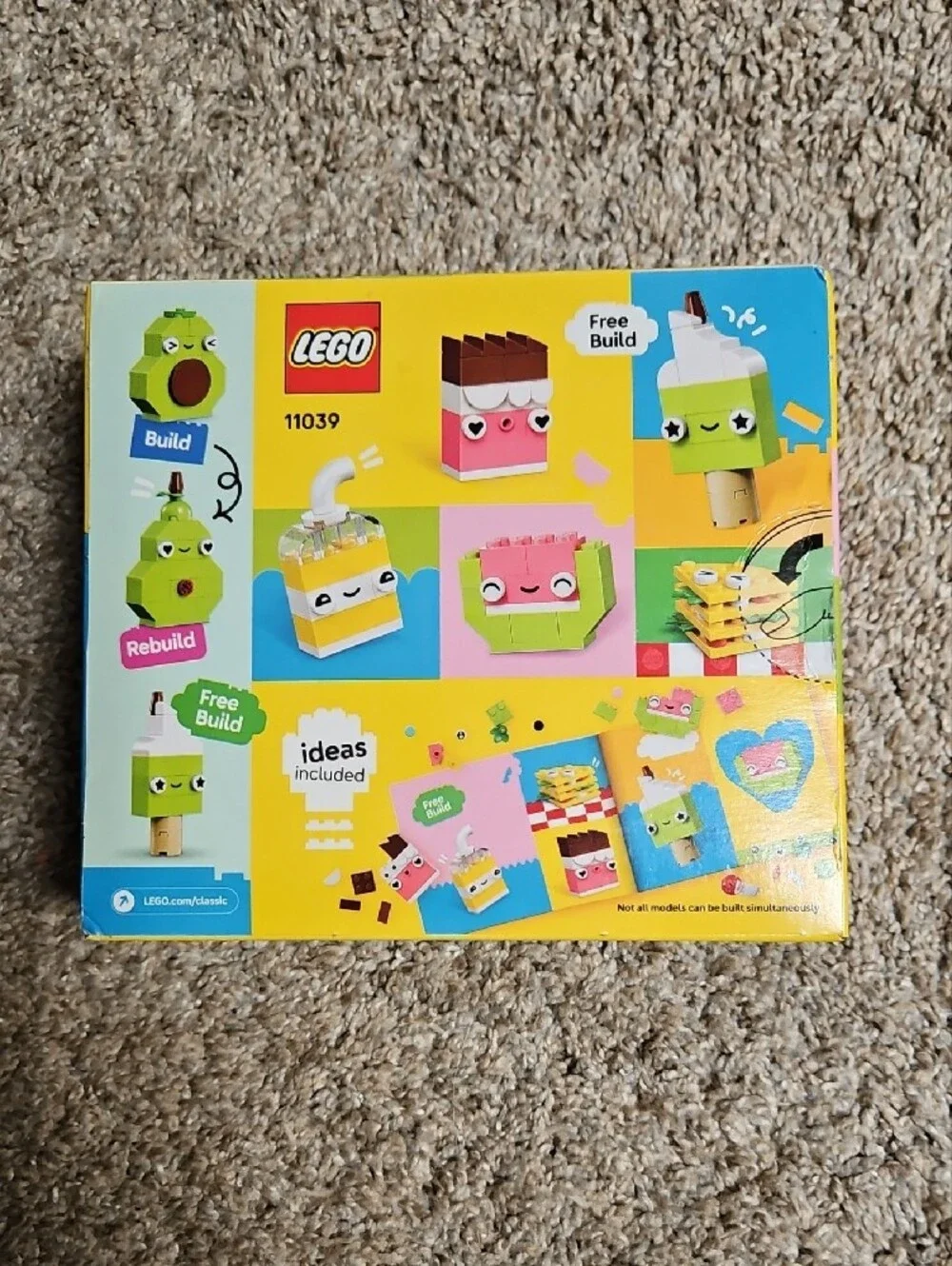 LEGO Classic Creative Food Friends - Pink, Yellow & Green Set